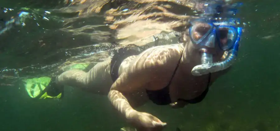 Snorkel guide in the Laguna Madre